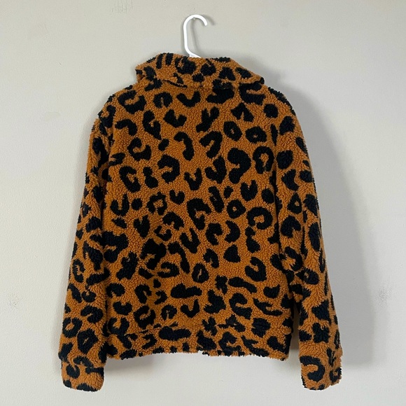 Another Influence Men’s Leopard Fleece Jacket - M - Picture 2 of 5